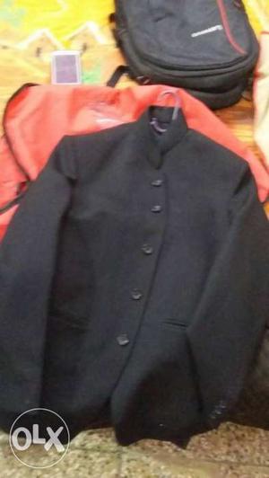 Nehru collar black coat.one time wore.. 38 size