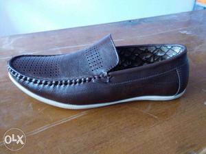 New brown loafer leather mix very comfertable