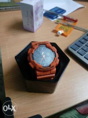 Orange And Black Casio G-shock Digital Watch (original) ga