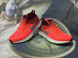Pair Of  Red Nike Air Max