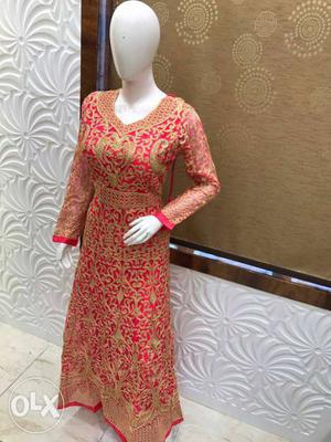Pakistani work gown karwachauth special.