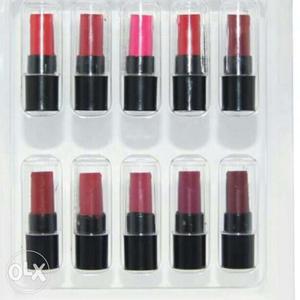 Pink, Red And Brown Lipsticks