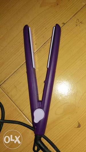 Purple Corded Hair Flat Iron