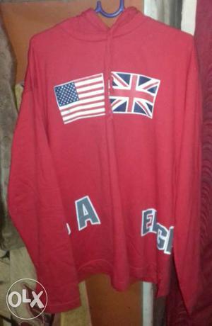 Red Zip-up Hoodie