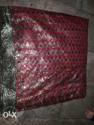 Red and pink sari high quality and blaus pis