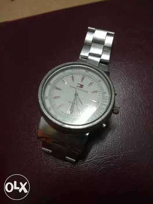 Round White original Tommy Hilfiger metal watch