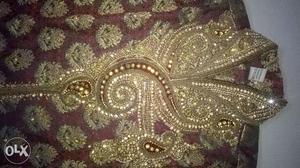 Sharwani with heavy embroidery on