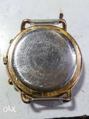 Silver And Gold Frame Watch