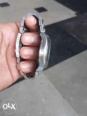 Silver Watch With Bracelet