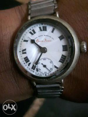 West and watch co silver dial Antique watcha SN 