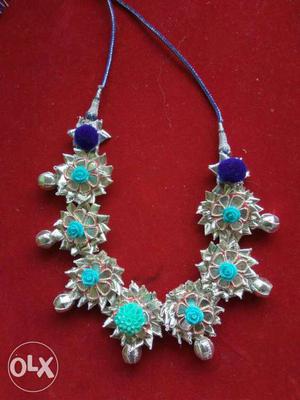 Women's Blue And Teal Necklace