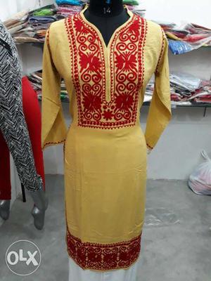 Women's Yellow And Red