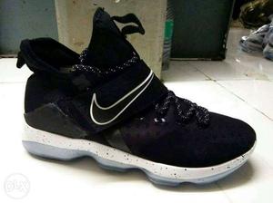 paired Black And White Nike Basketball Shoe