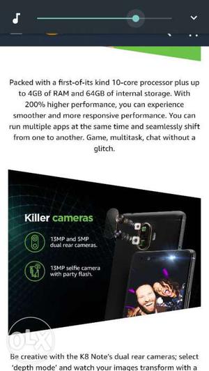 4gb ram 64gb rom plus dual camera front flash