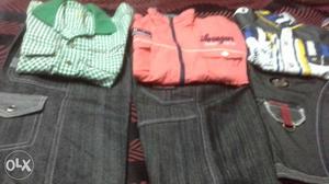 5 to 6 years boys smart shirts with jeans capri just 600each