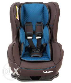 Baby's Black And Blue Car Convertible Seat