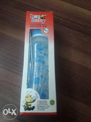 Baby's Blue Bee Baby Plastic Feeding Bottle With Box