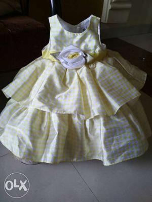 Children's Yellow Sleeveless Dress