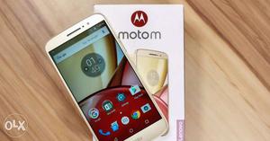Moto m white colour Box charger headset available