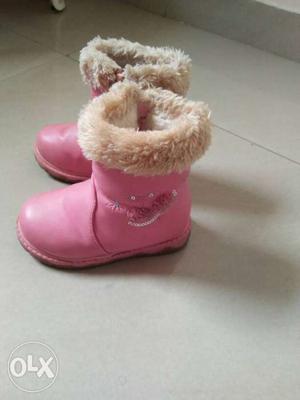 Pink boots size 23