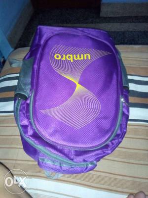 Purple And Gray Umbo Backpack