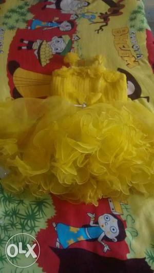 Toddler Girl's Yellow Dress