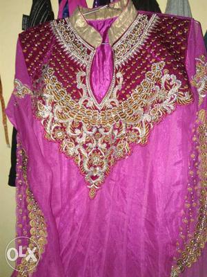 Anarkali dress...purchased of .one time used.