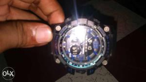 Black And Blue Casio G-shock Digital Wrist Watch