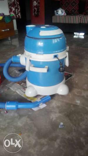 Blue And White Vacuum Cleaner