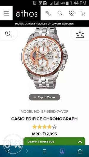 Casio Edifice Chronograph (2 months old)