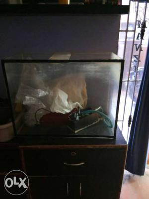 Fish tank with top filter  feet urgent sale