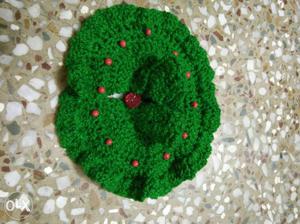 Green Knitted Textile