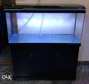 Imported Fish Tank with LED light top, wooden