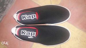 Pair Of Black Kappa Sneakers