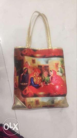 Rajasthani printed tote in a vey good condition