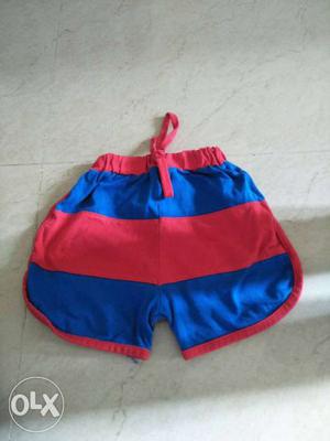 Red And Blue Shorts