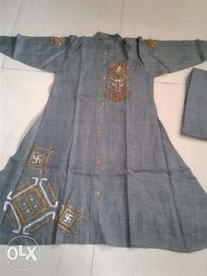 Silk salwaar Kurta dress with zardosi handwork