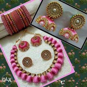 Silk thread jewellery at low cost