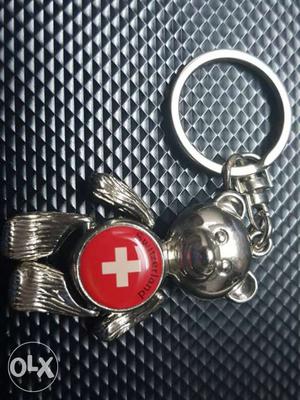 Switzerland Bear Keychain/keyring