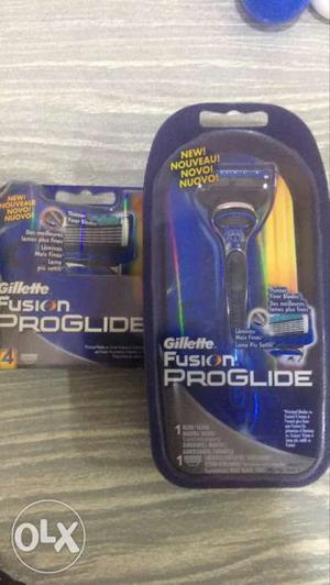 Two Gillette Fusion Proglide Shaver Packs