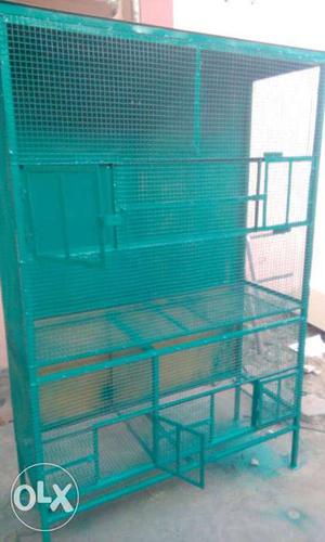 Urgent Sale - birds steel cage size: 6feet height, 4feet
