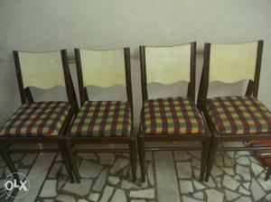 6 dinning table wooden chair  each