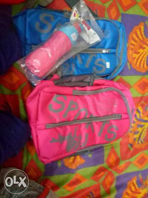 Blue And Pink Sports Backpack