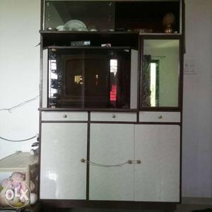 Brown And Beige Cabinet