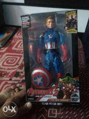 Captain America,new packed,with movable hands and legs,led