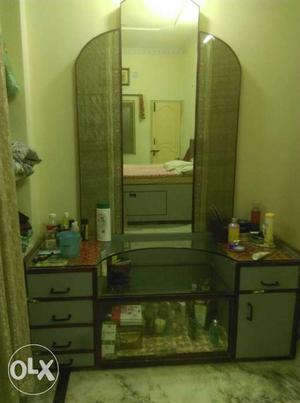 Designer mirror with drawers. Price negotiable