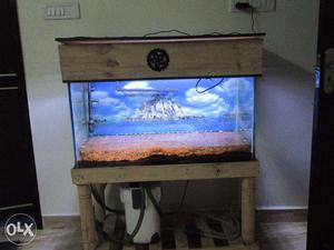 Fish tank for sale with cooling fan,filter, sand and lights