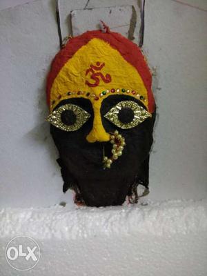 Mask Art Decor Navratri Special: Tuljabhavani face.