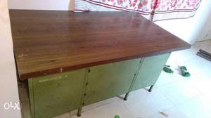 Office Table Wooden + Steel Amravati Furniture