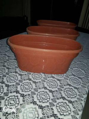 Three Brown Pot